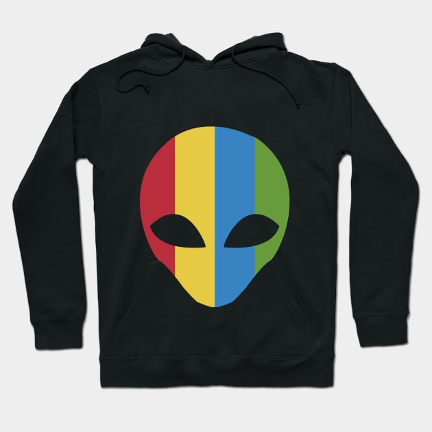 Colorful Alien Hoodie by dorbenyaish